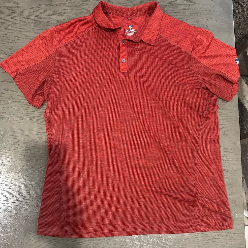 Kuhl Vibrant Red Polo Shirt